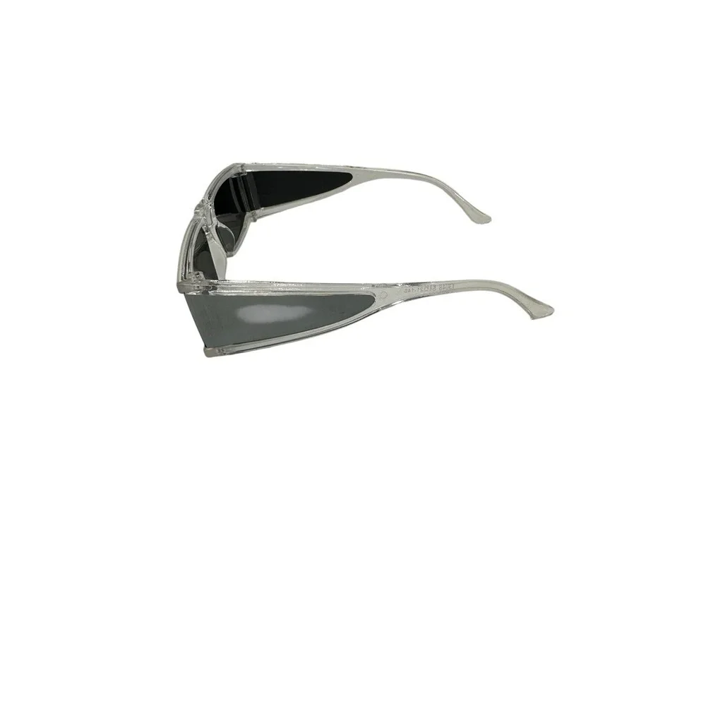 NEW womens fashion accessory SUNGLASSES clear silver plastic‎